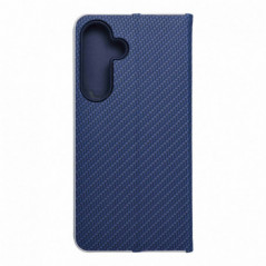 Samsung Galaxy S25 Plus Portefeuilles LUNA Book Carbon Fibre de carbone, Élégant  Bleu