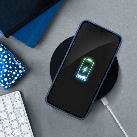 Samsung Galaxy A16 Coque Silicone Élégant  Bleu