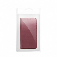 Apple iPhone 16e Portefeuilles Smart Magneto book Bourgogne