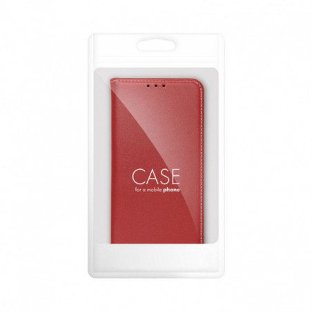 Apple iPhone 16e Portefeuilles Leather case SMART PRO Élégant  Bordeaux