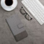 Samsung Galaxy A13 LTE Portefeuilles GOMMA Élégant Gris Samsung Galaxy A13 LTE Portefeuilles GOMMA Élégant Gris