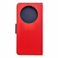 XIAOMI Redmi 14C Étui portefeuille Fancy Book Rouge / Marine