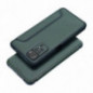 XIAOMI Redmi Note 14 Pro Plus 5G Portefeuilles Razor Book Fibre de carbone, Modèle de carbone Vert foncé XIAOMI Redmi Note 14 Pro Plus 5G Portefeuilles Razor Book Fibre de carbone, Modèle de carbone Vert foncé