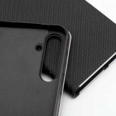 XIAOMI Redmi Note 14 5G Portefeuilles LUNA Book Carbon Fibre de carbone, Élégant  Noir