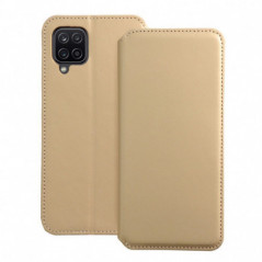 Samsung Galaxy A12 Portefeuilles Dual Pocket book Or