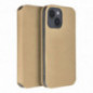 Samsung Galaxy A12 Portefeuilles Dual Pocket book Or