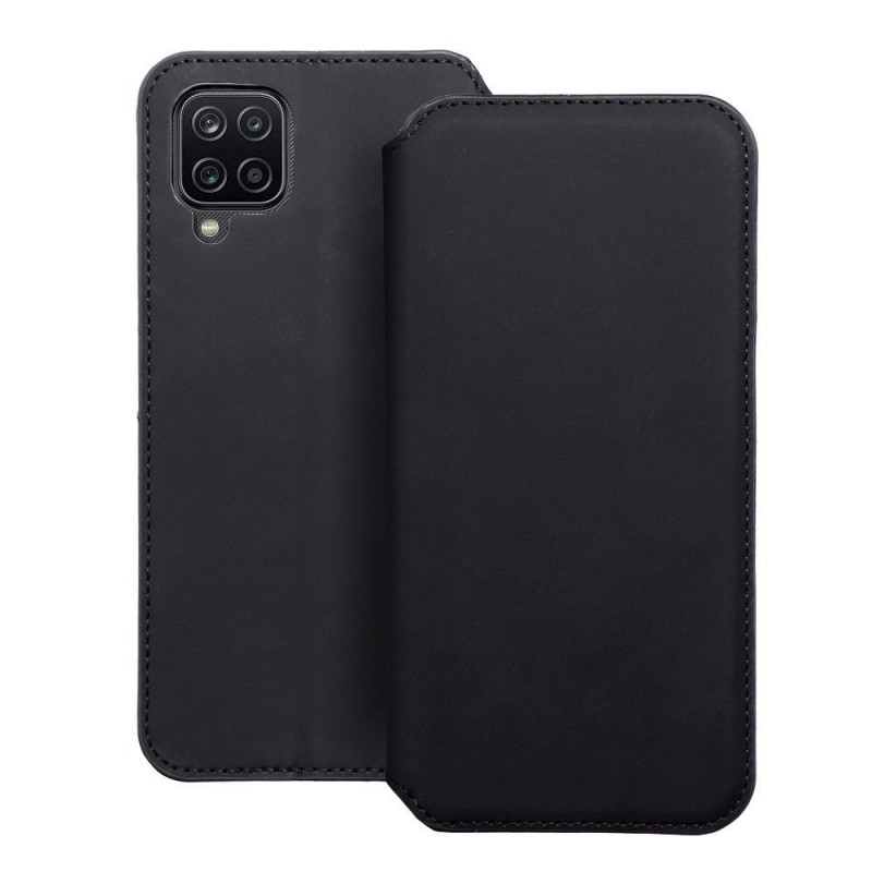 Samsung Galaxy A12 Portefeuilles Dual Pocket book Noir