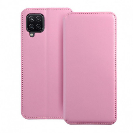 Samsung Galaxy A12 Portefeuilles Dual Pocket book Rose clair