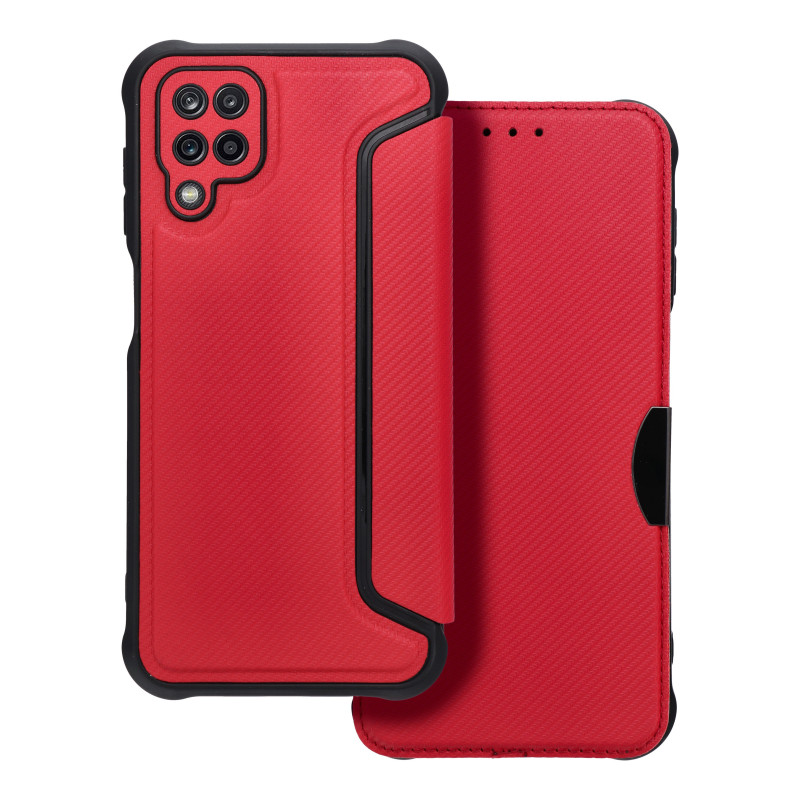 Samsung Galaxy A12 Portefeuilles Razor Book Fibre de carbone, Modèle de carbone Samsung Galaxy A12 Portefeuilles Razor Book Fibre de carbone, Modèle de carbone