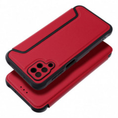 Samsung Galaxy A12 Portefeuilles Razor Book Fibre de carbone, Modèle de carbone