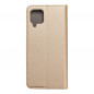 Samsung Galaxy A12 Portefeuilles Smart Case Book Or