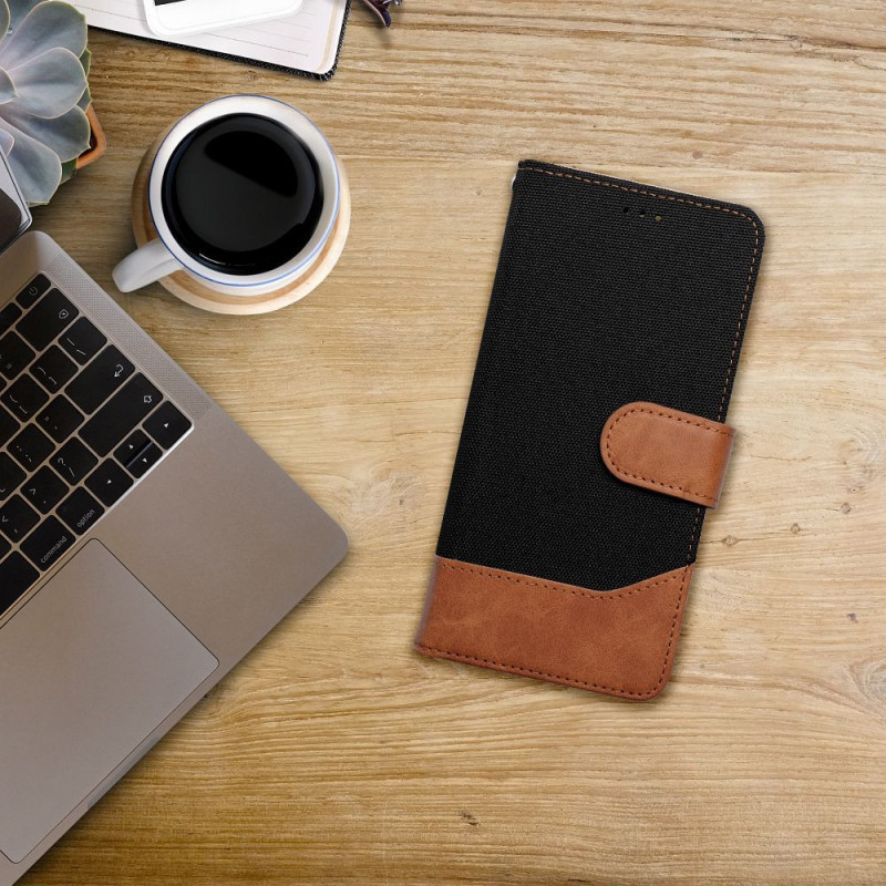 Samsung Galaxy A12 Portefeuilles JEANS Élégant Noir Samsung Galaxy A12 Portefeuilles JEANS Élégant Noir