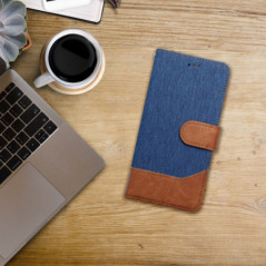 Samsung Galaxy A41 Portefeuilles JEANS Élégant  Bleu
