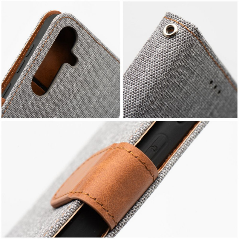 Samsung Galaxy A51 LTE Portefeuilles JEANS Élégant Gris Samsung Galaxy A51 LTE Portefeuilles JEANS Élégant Gris