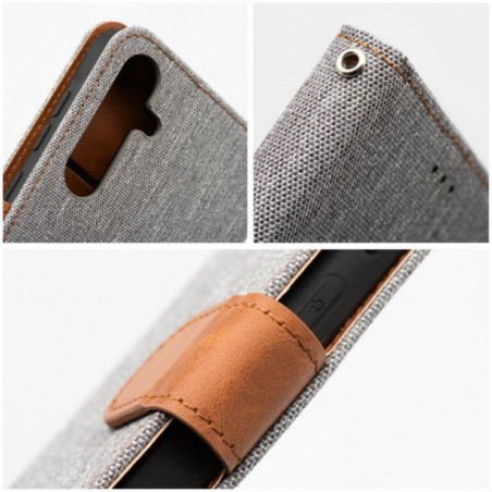 Samsung Galaxy A51 LTE Portefeuilles JEANS Élégant  Gris