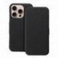 Apple iPhone 15 Pro Max Portefeuilles FOLIO Side Magnet Élégant, Modèle de carbone  Noir