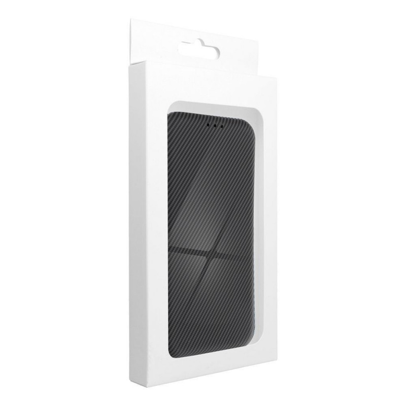 Apple iPhone 16 Pro Max Portefeuilles FOLIO Side Magnet Élégant, Modèle de carbone Gris Apple iPhone 16 Pro Max Portefeuilles FOLIO Side Magnet Élégant, Modèle de carbone Gris