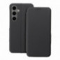 Samsung Galaxy A36 Portefeuilles FOLIO Side Magnet Élégant, Modèle de carbone  Gris