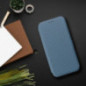Apple iPhone 14 Pro Portefeuilles FOLIO Side Magnet Élégant, Modèle de carbone  Bleu