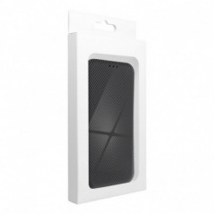 Samsung Galaxy A35 Portefeuilles FOLIO Side Magnet Élégant, Modèle de carbone  Gris