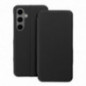 Samsung Galaxy A15 LTE Portefeuilles FOLIO Side Magnet Élégant, Modèle de carbone  Noir