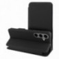 Samsung Galaxy A15 LTE Portefeuilles FOLIO Side Magnet Élégant, Modèle de carbone  Noir