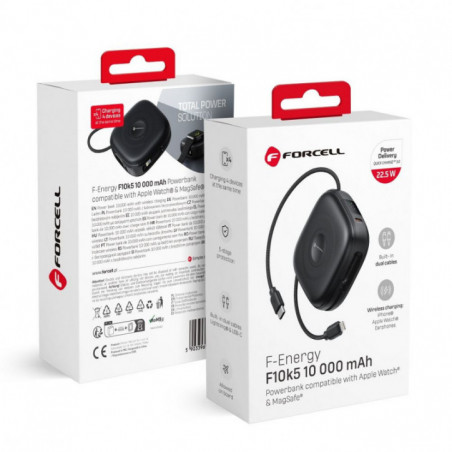 Forcell Power bank F-ENERGY F10K5 10000 mAh PD3.1 QC3.0 noir