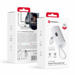 Forcell Power bank F-ENERGY Power Plug F5K3 PD 20W 5000 mAh blanc