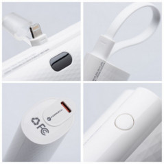Forcell Power bank F-ENERGY Power Plug F5K3 PD 20W 5000 mAh blanc