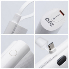 Forcell Power bank F-Energy Power Plug F5K3 5 000mAh pour Type C PD 20W blanc