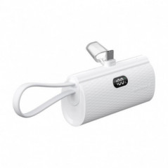 Forcell Power bank F-Energy Power Plug F5K3 5 000mAh pour Type C PD 20W blanc