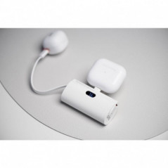 Forcell Power bank F-Energy Power Plug F5K3 5 000mAh pour Type C PD 20W blanc