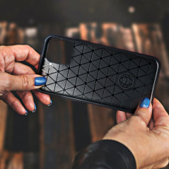 Samsung Galaxy S21 Plus 5G Coque Carbon Élégant  Noir