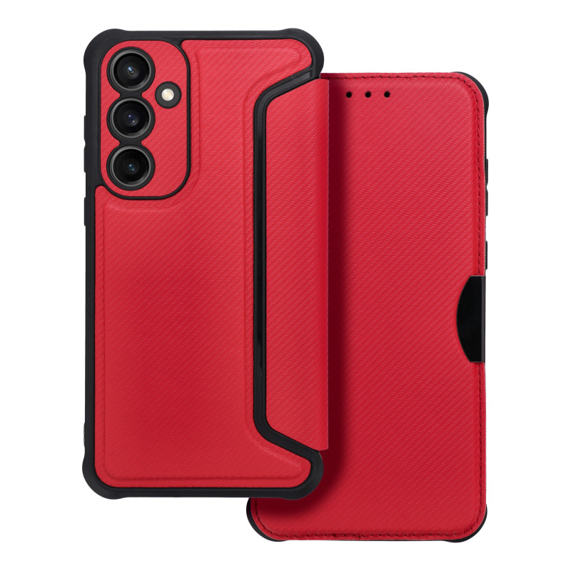 Samsung Galaxy A55 Portefeuilles Razor Book Fibre de carbone, Modèle de carbone Samsung Galaxy A55 Portefeuilles Razor Book Fibre de carbone, Modèle de carbone