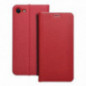 Apple iPhone SE 2020 Portefeuilles LUNA Book Carbon Fibre de carbone, Élégant  Rouge