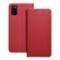 Samsung Galaxy A41 Portefeuilles LUNA Book Carbon Fibre de carbone, Élégant  Rouge