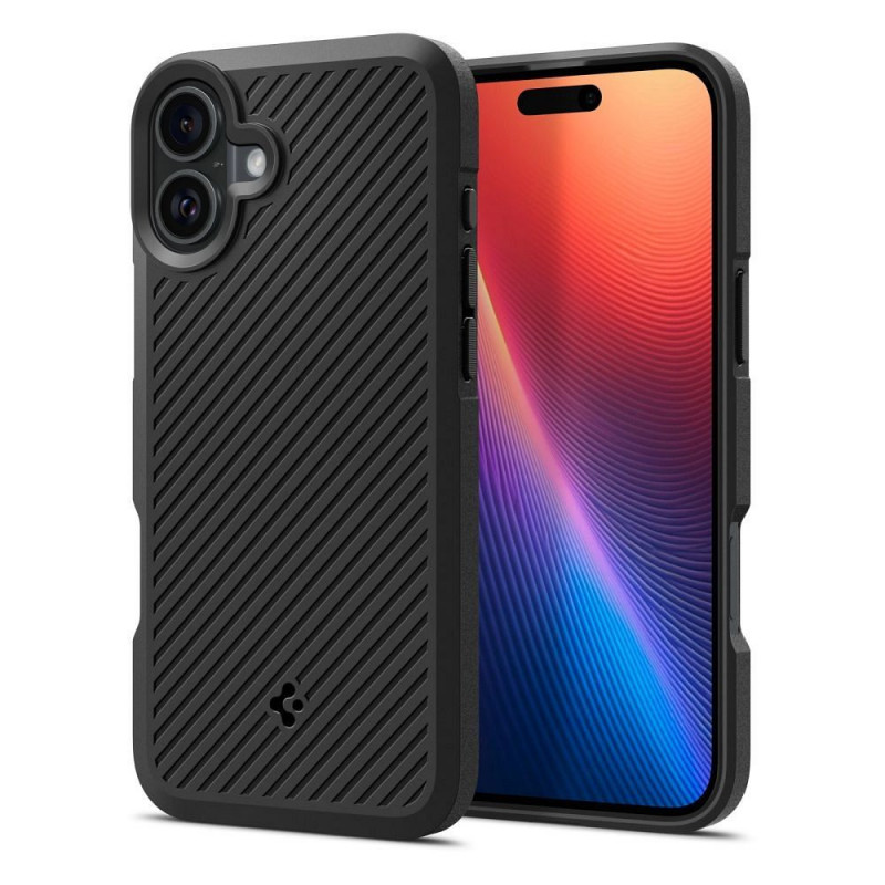 Apple iPhone 16 Couverture durcie Spigen Armor Noir