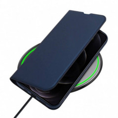 Apple iPhone 13 Pro Coque Dux Ducis Leather Bleu