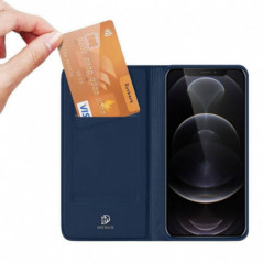 Apple iPhone 13 Pro Coque Dux Ducis Leather Bleu