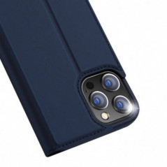 Apple iPhone 13 Pro Coque Dux Ducis Leather Bleu