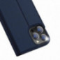 Apple iPhone 13 Pro Coque Dux Ducis Leather Bleu