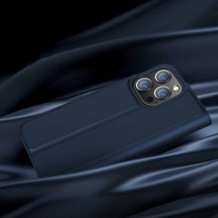 Apple iPhone 13 Pro Coque Dux Ducis Leather Bleu