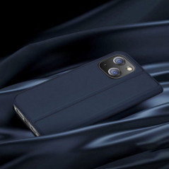 Apple iPhone 15 Plus Coque Dux Ducis Leather Bleu