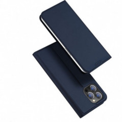 Apple iPhone 15 Pro Max Coque Dux Ducis Leather Bleu