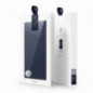 Apple iPhone 15 Pro Max Coque Dux Ducis Leather Bleu