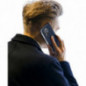 Apple iPhone 15 Pro Max Coque Dux Ducis Leather Bleu