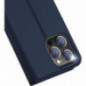 Apple iPhone 15 Pro Max Coque Dux Ducis Leather Bleu