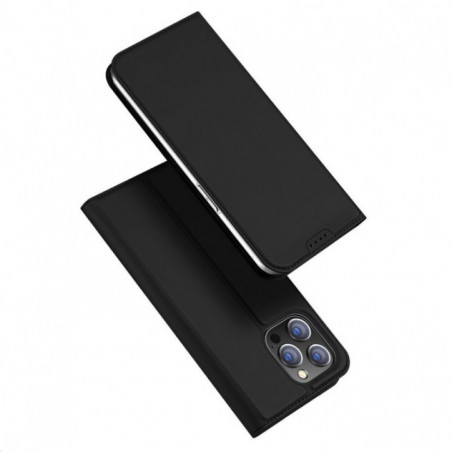 Apple iPhone 15 Pro Max Coque Dux Ducis Leather Noir