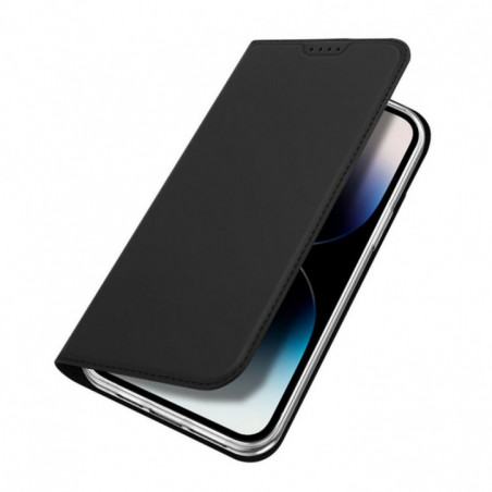 Apple iPhone 15 Pro Max Coque Dux Ducis Leather Noir