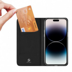 Apple iPhone 15 Pro Max Coque Dux Ducis Leather Noir